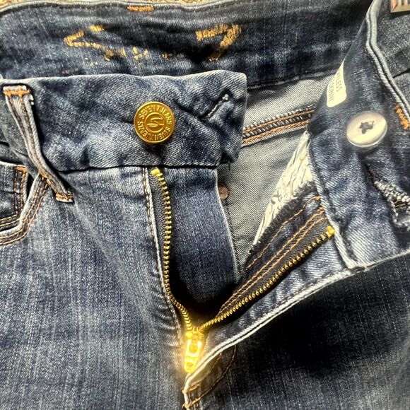 Seven7 Tummyless Skinny Jeans Womens Size 6 Blue Denim Cotton Stretch High Rise - Picture 8 of 16